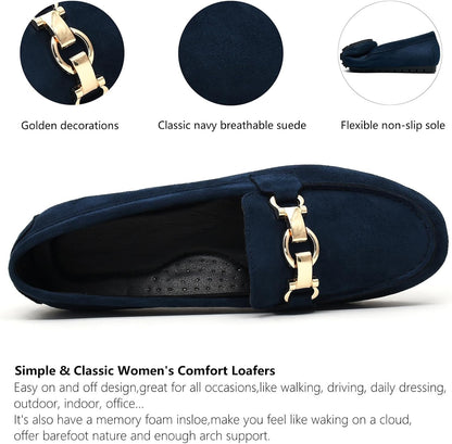 Loafers for Women Business Casual Shoes Comfortable & Lightweight Penny Loafers Slip On Work Flats