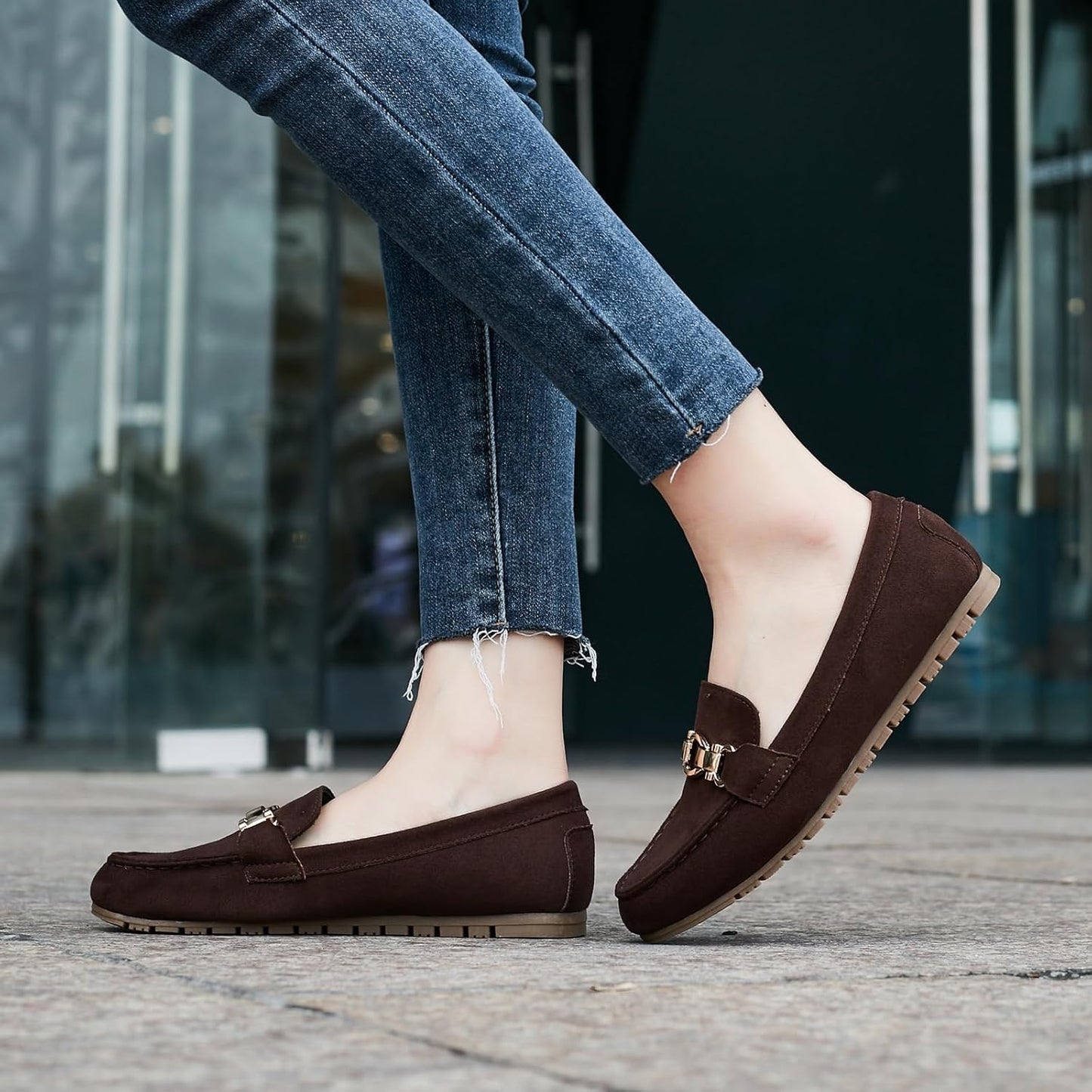 Loafers for Women Business Casual Shoes Comfortable & Lightweight Penny Loafers Slip On Work Flats